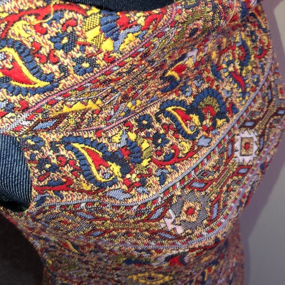 Like New Zara Trafaluc Bohemian Print Dress Sz 28 - Picture 4 of 8